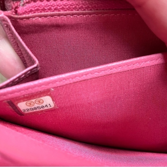 CHANEL Long Wallet Pink CC Mark/Coco Button (Made in Italy🇮🇹) - Picture 6 of 11
